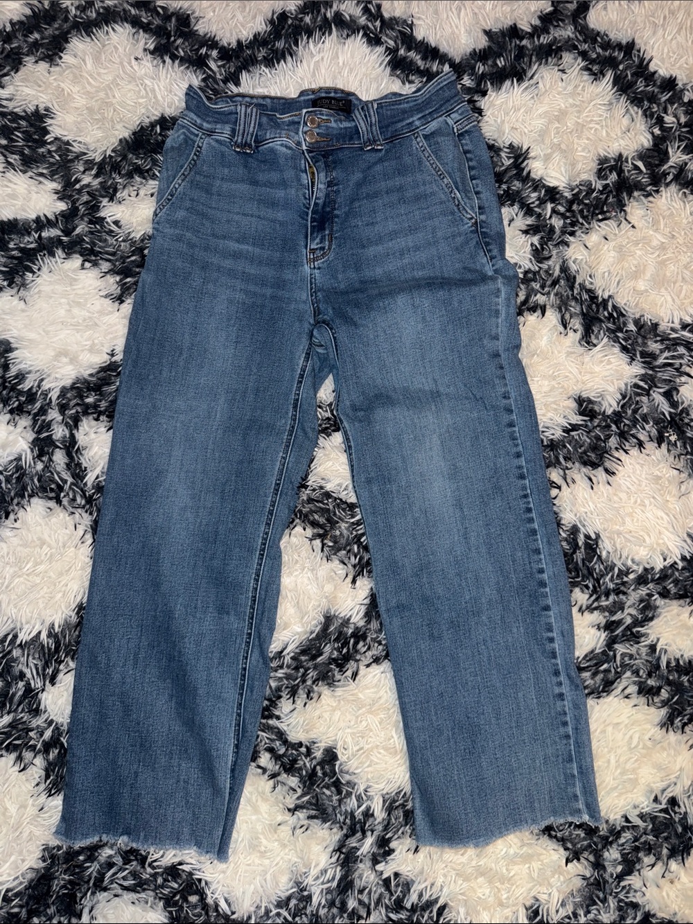 Men's Blue Wide-Leg Jeans